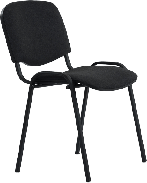 Стул Изо черная рама В-40 (темно-серый) 