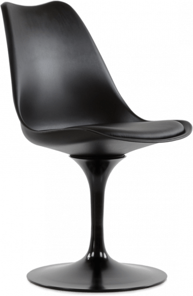 Стул Tulip style черный с черной подушкой