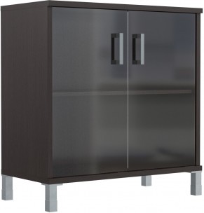 Шкаф низкий со стеклянными дверьми B 410.5 Венге Магия 900х450х920