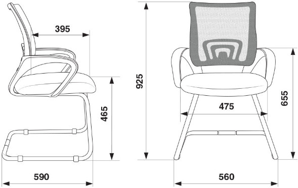 Кресло Бюрократ CH-695N-AV