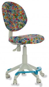 Кресло детское БЮРОКРАТ KD-W6-F/MARK-LB голубой марки (пластик белый)