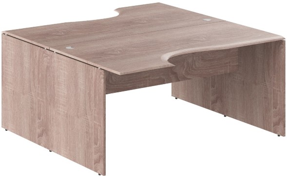 Стол 2-х местный эргономичный W2CET 169.2 Дуб Сонома 1600х1806х750 WAVE