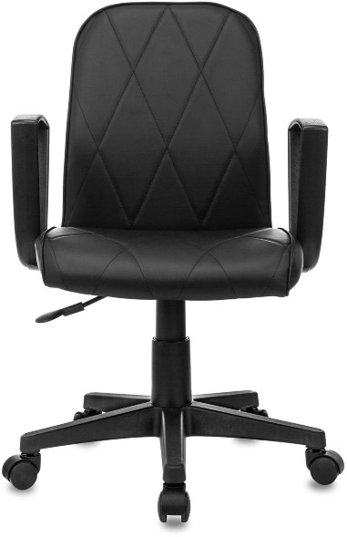 Кресло Бюрократ CH-327 черный эко.кожа крестов. пластик
