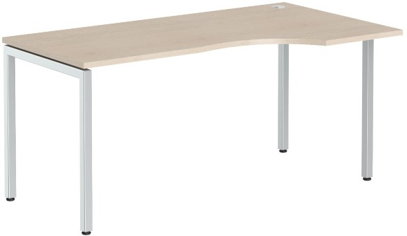 Стол эргономичный XSCET 169(R) Бук Тиара/Алюминий 1600х900х750