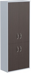 Шкаф с глухими средними и малыми дверми СТ-1.3 Венге Магия/Металлик 770*365*1975
