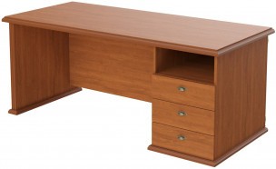 Стол руководителя однотумбовый RDT 188(R) Орех Гарда 1800х800х750