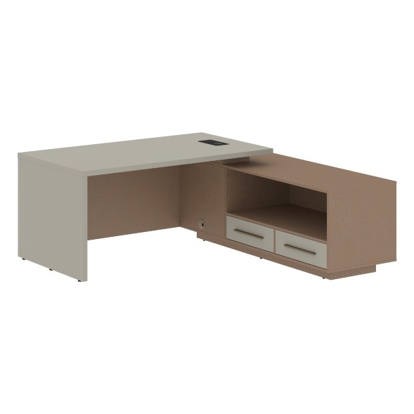 Стол руководителя с тумбой VCT 1919(R) 1900х1900х750 VELION